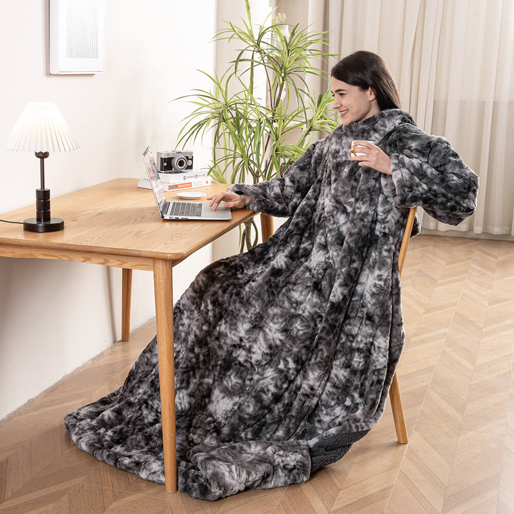 Wearable Heated Throw Blanket