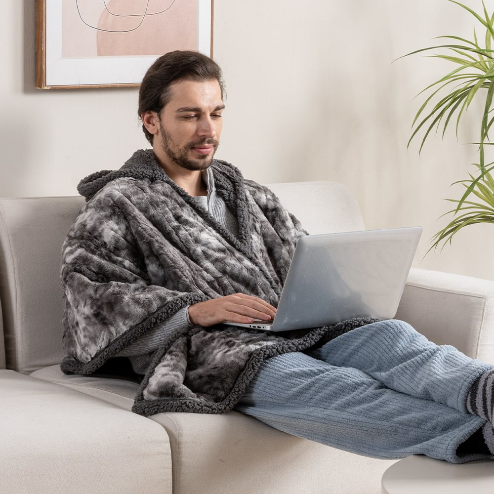 Wearable Heated Throw Blanket