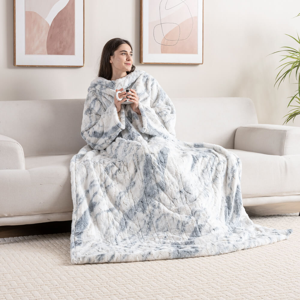 Wearable Heated Throw Blanket