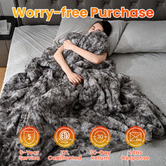 Electric Heating Blanket Marble Grey