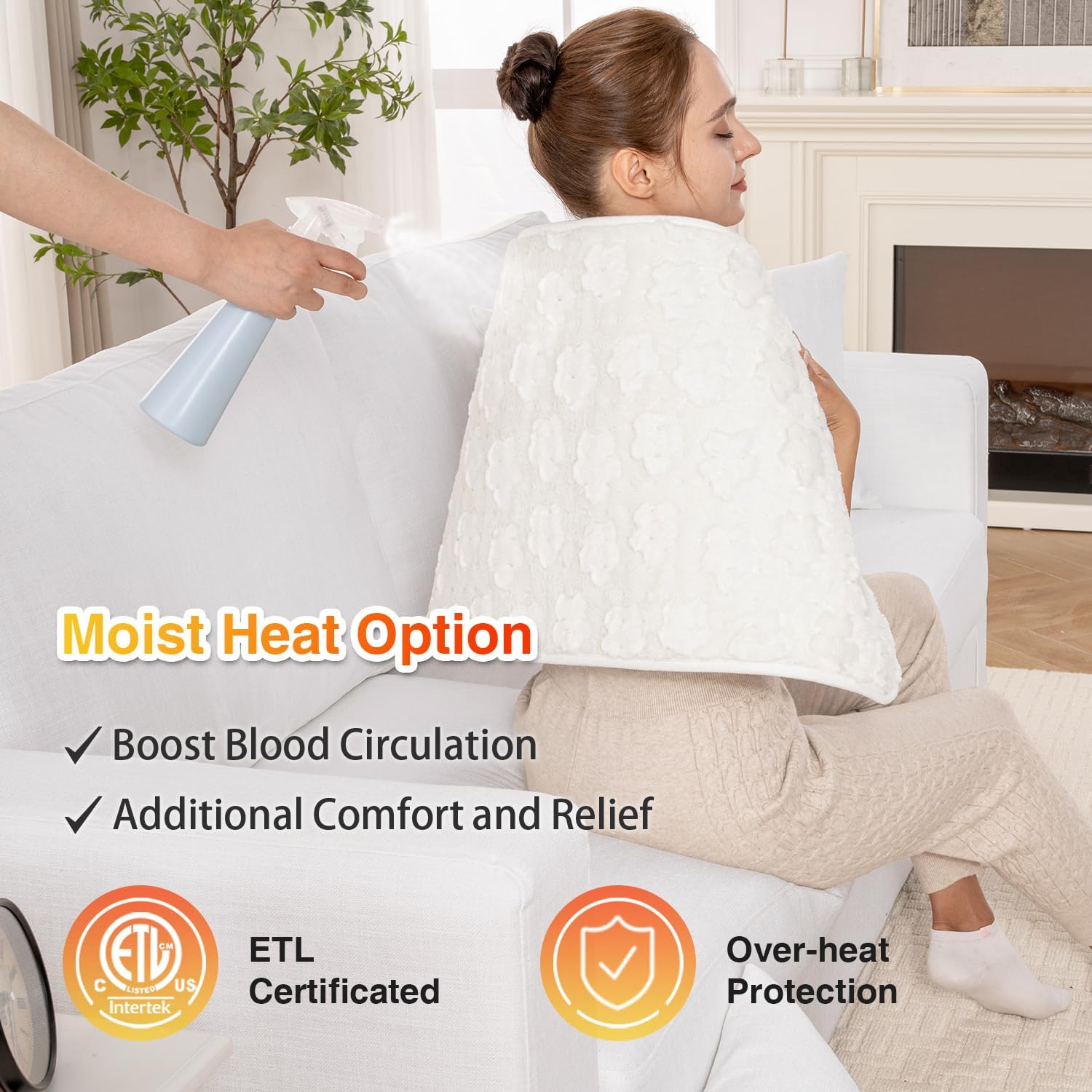 Cloud-white Heating Pad