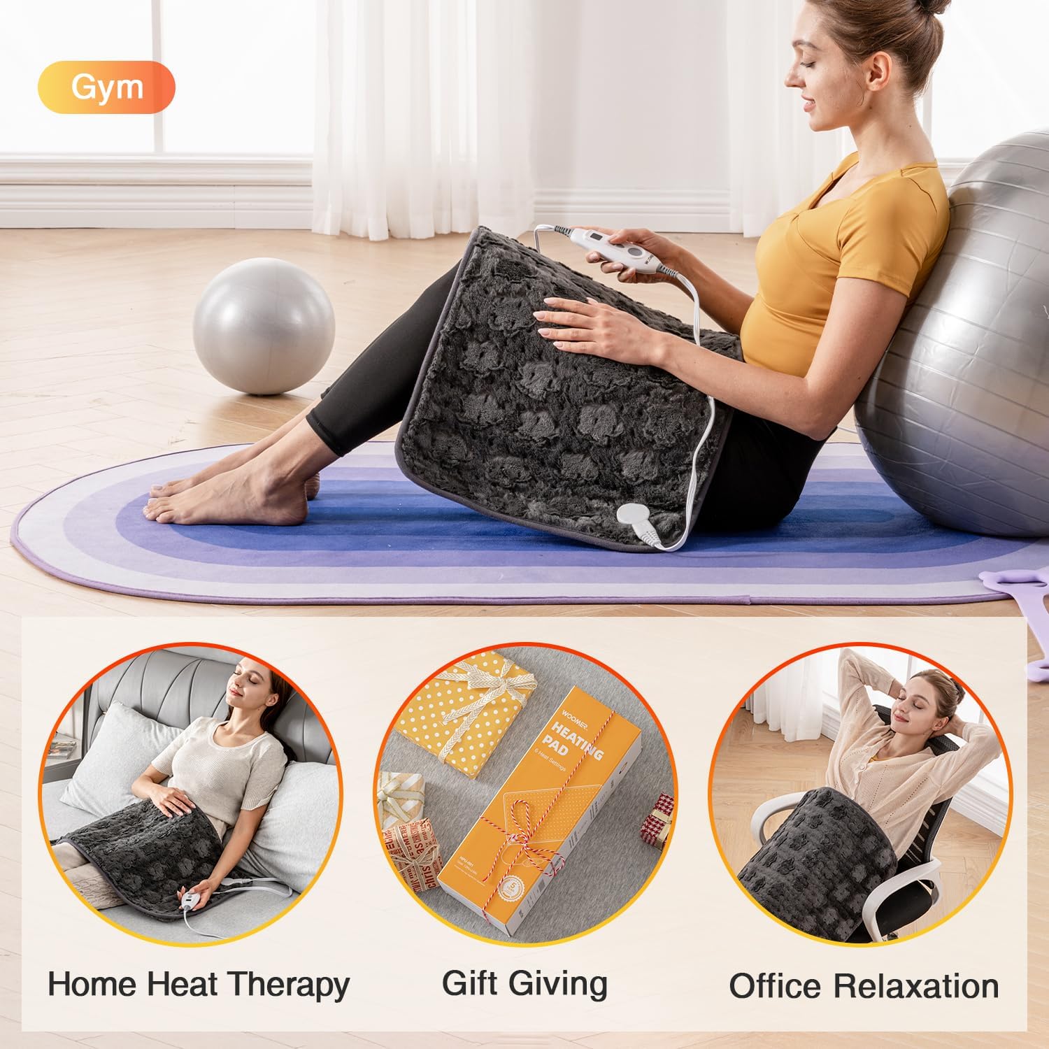 Cloud-dark Grey Heating Pad