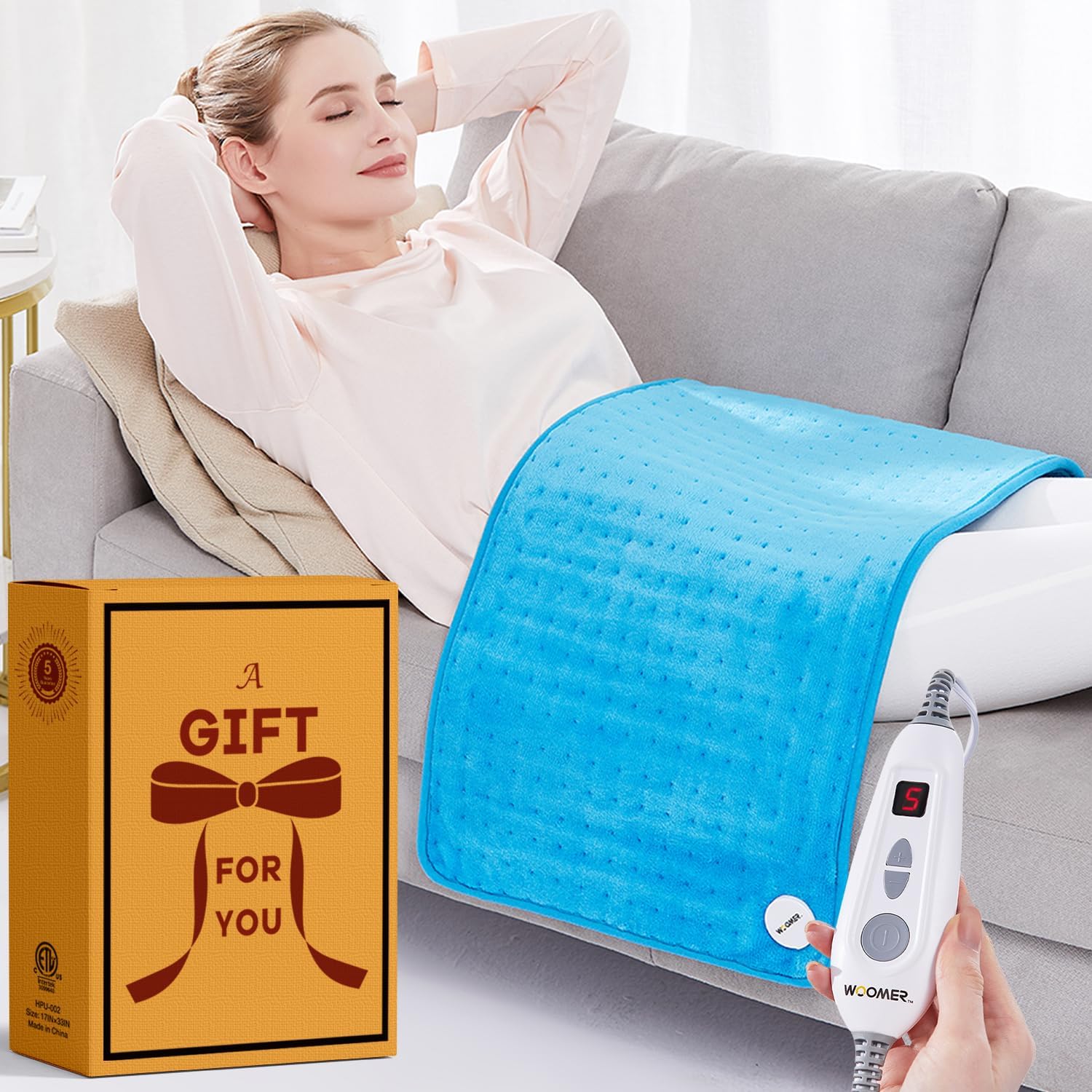 Blue Heating Pad