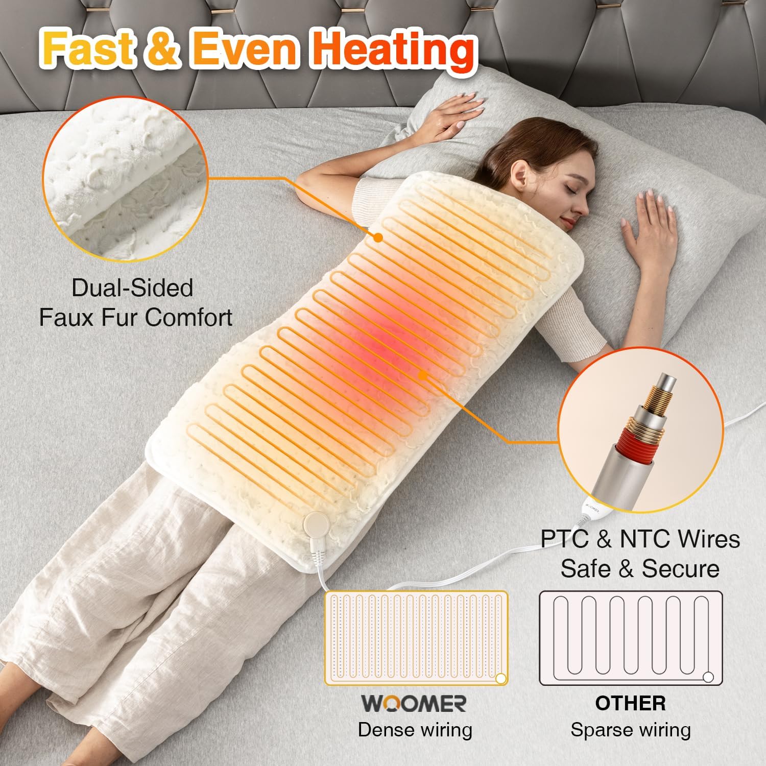 Cloud-white Heating Pad