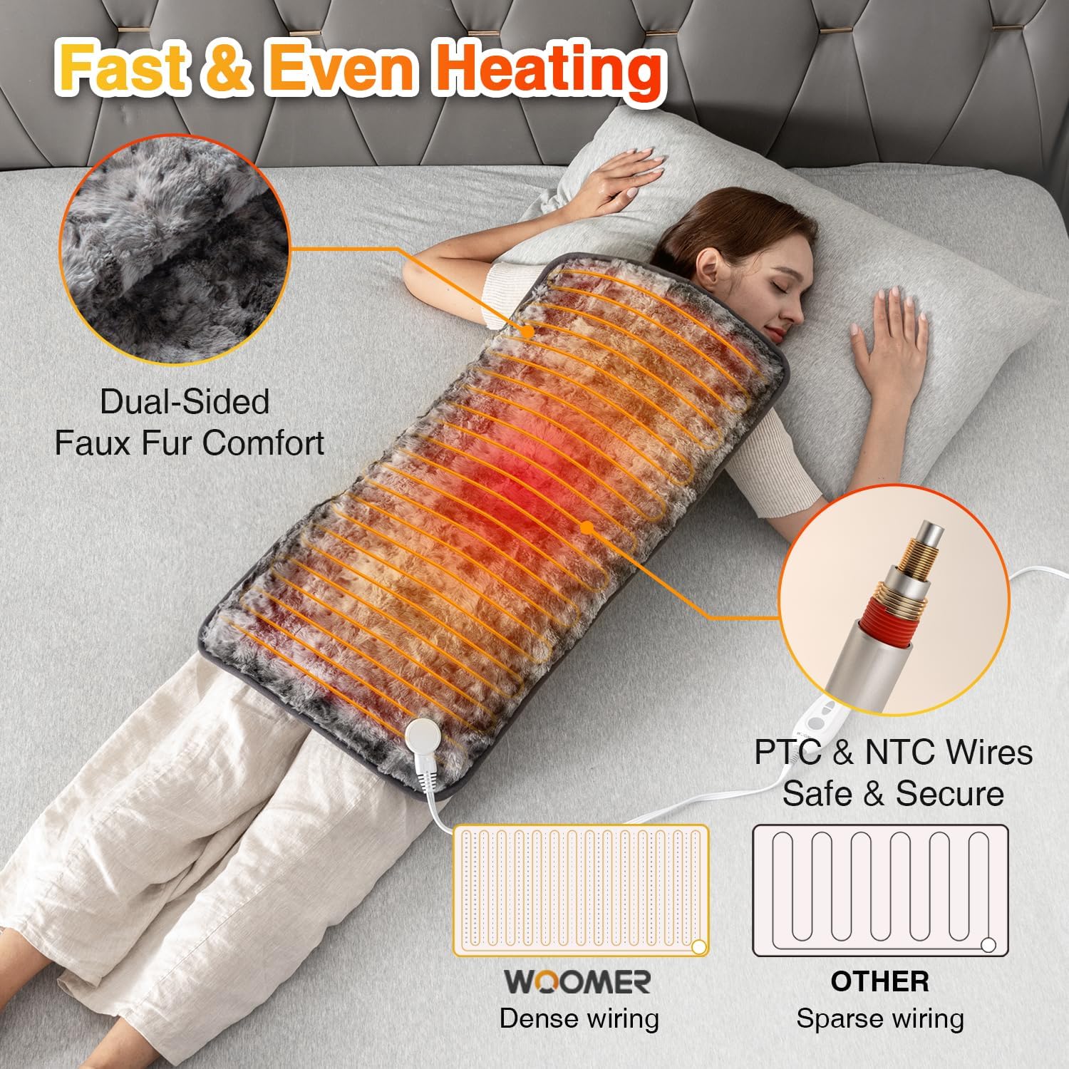 Marble Grey Heating Pad