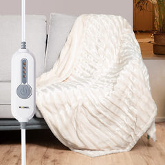 Electric Heating Throw - White