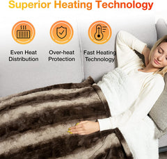 Electric Heating Throw - Chocolate