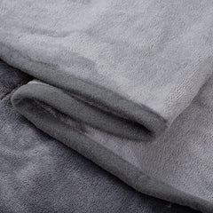 Electric Heating Throw with Foot Pocket - Gray