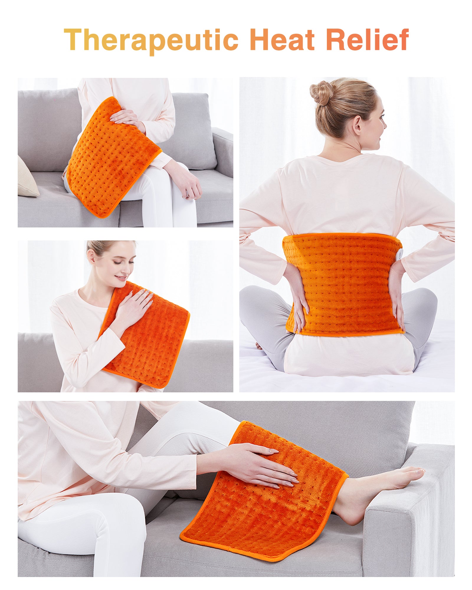 Electric heating pad - Pumpkin 12"x 24"