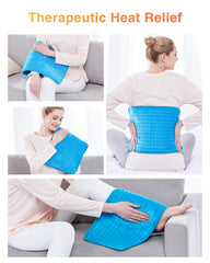 Electric Heating Pad - Blue 12"x 24"