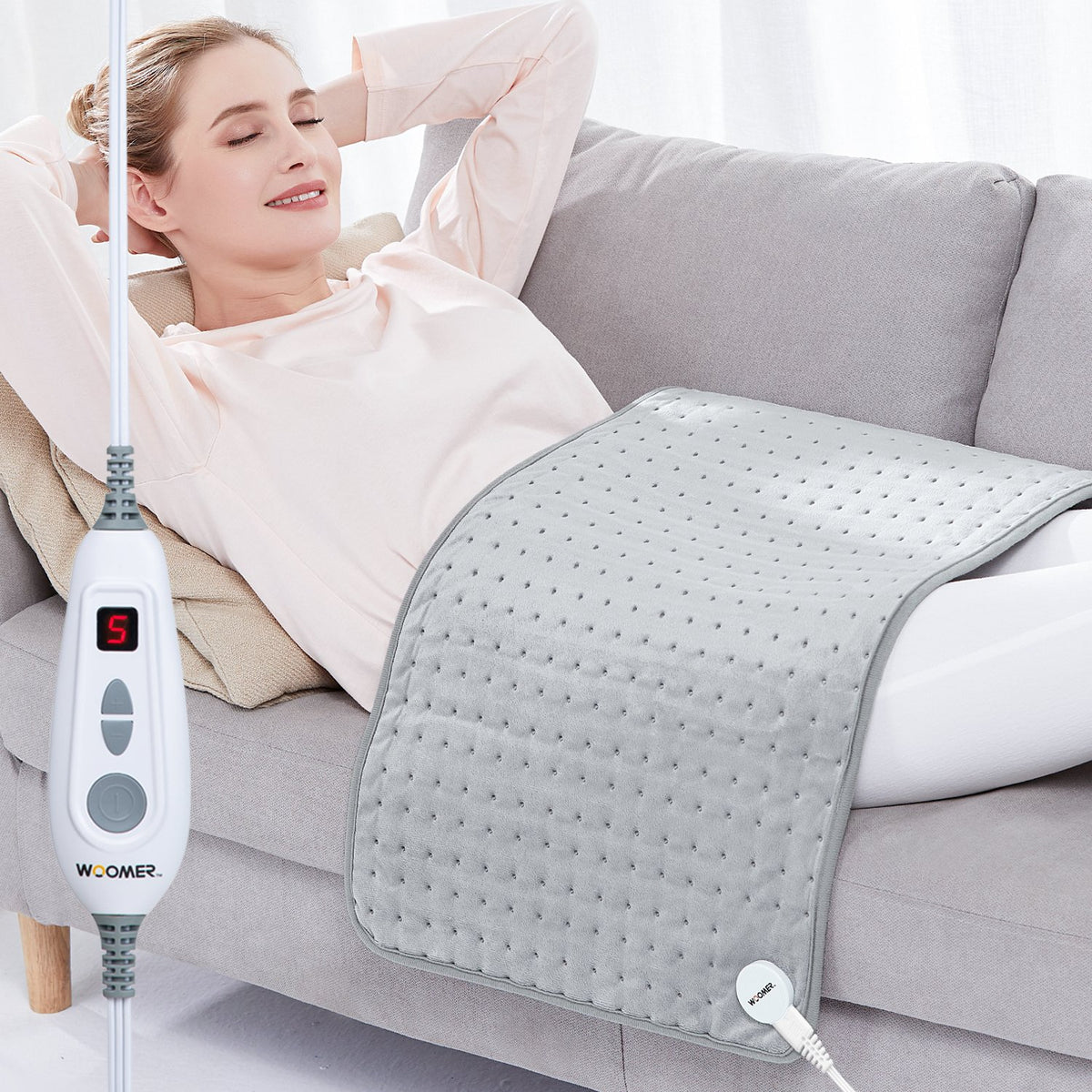 Electric Heating Pad - Gray 17