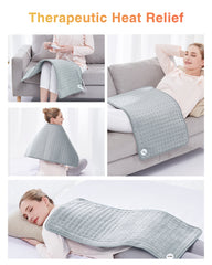 Electric Heating Pad - Gray 12"×24"