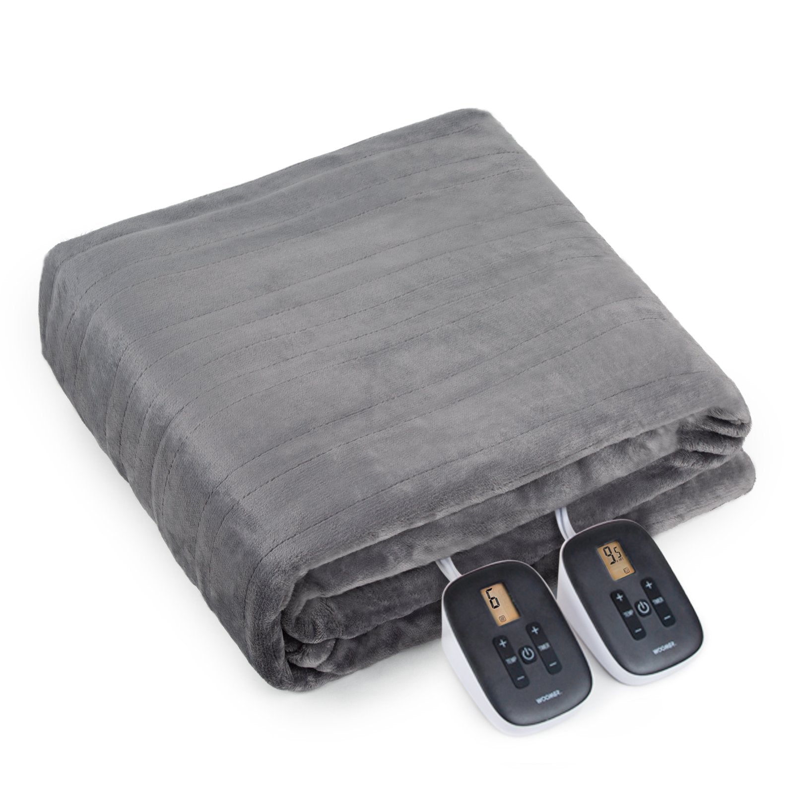 Electric Heating Blanket - Gray-84"x 90"