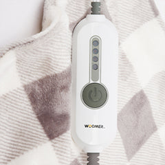 Electric Heating Pad - Gray White Plaid