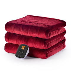 Electric Heating Blanket - Burgundy 62"X 84"