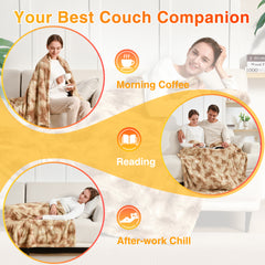 Electric Heating Throw - Beige